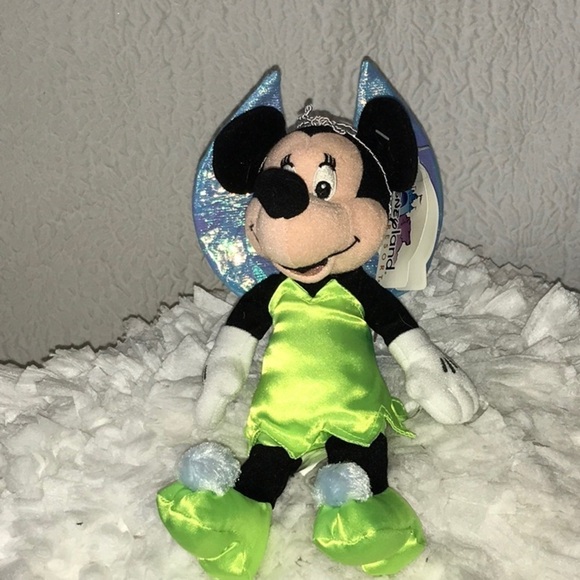 Disneyland Resort Mini Bean Bag Tinkerbell Minnie Mouse - Picture 1 of 5